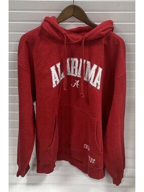 KA Knights Apparel Uni Alabama Roll Tide Mens XL Red Pullover Hoodie Embroidered
